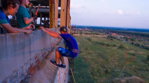 Jump back Stock Footage 41232345