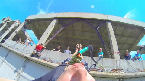 Jump backwards to the coup Stock Footage 41431692