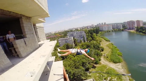 Jump backwards to the coup Stock Footage 68068425