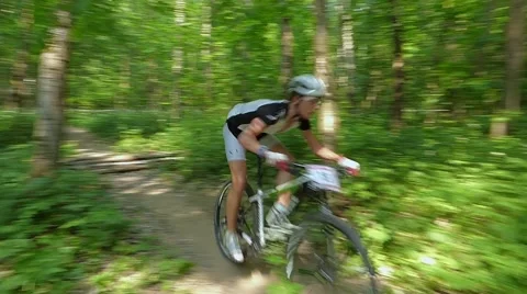 Jump on a bike Stock Footage 54990860