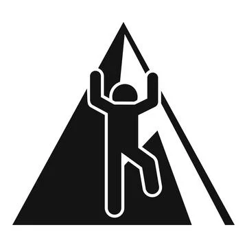 Jump effort icon simple vector. Work challenge 스톡 일러스트