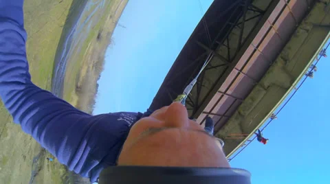 Jump facing forward with the coup Stock Footage 38042888