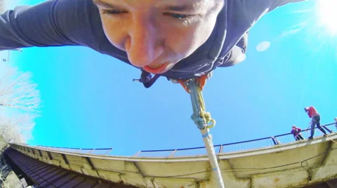 Jump headfirst with divorced hands Stock Footage 52431367