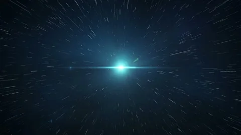 Jump to Hyper Space -  Warp Speed, Speed of light Stock Footage