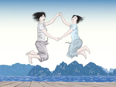 Jump Stock Illustration