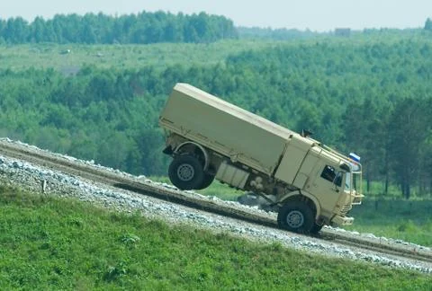 Jump of Kamaz Foto stock