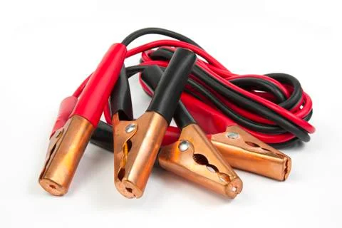 Jump lead battery Stock Photos