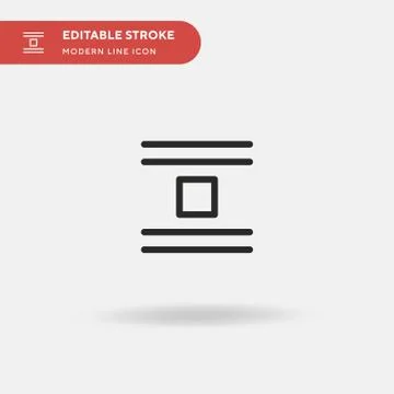 Jump Object Simple vector icon. Illustration symbol design template for web m Stock Illustration