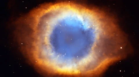 Jump in other reality through a space nebula. Nebula as eye Stock-Footage 47857685