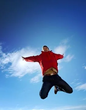 Jump to paradise Stock Photos