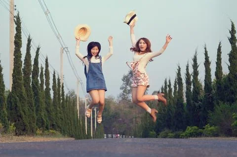 Jump Foto stock