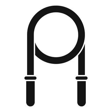 Jump rope icon simple vector. Loss weight Stock Illustration