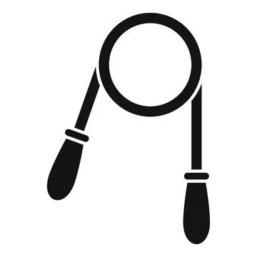 Jump rope icon simple vector. Healthy sport Illustrazione stock