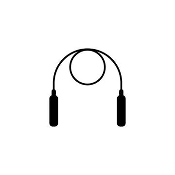Jump rope icon vector Stock Illustration