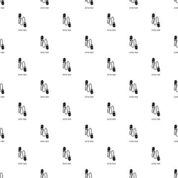 Jump rope pattern vector seamless 스톡 일러스트