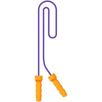 Jump rope vector icon isolated flat gym illustration Illustrazione stock