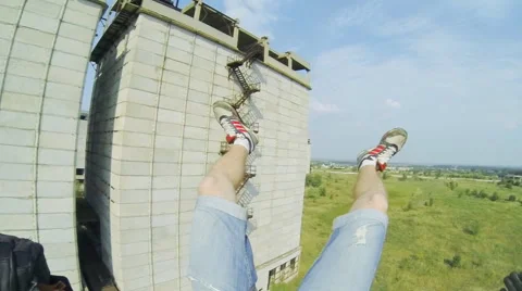 Jump shot failed coup attempt in the first person Stock Footage 68071742