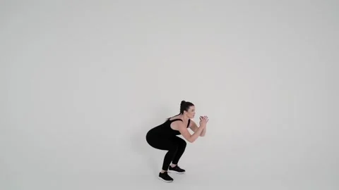 - Jump squats Stock Footage 314193629