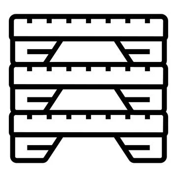 Jump stand icon outline vector. Sport store Illustrazione stock
