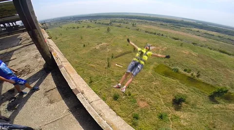 Jump straight back Stock Footage 43807343