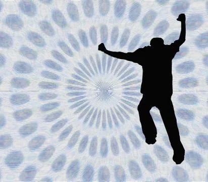 Jump Into the Vortex - w/ clipping path Stock Illustration