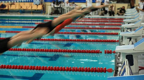 Jump into water Stock Footage 36539788