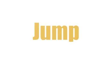 Jump Wordcloud Animated Isolated Stock Footage 107233359