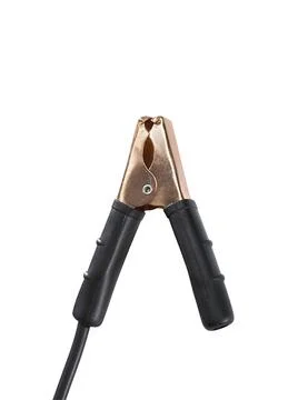 Jumper cable isolated on white background Stock Photos