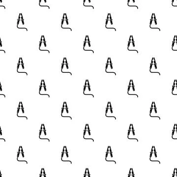 Jumper cable pattern vector seamless Stock Illustration