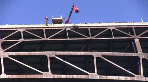 Jumping and deploying parachute Stock Footage 8850970