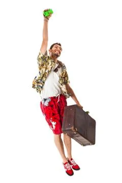 Jumping away Stock Photos