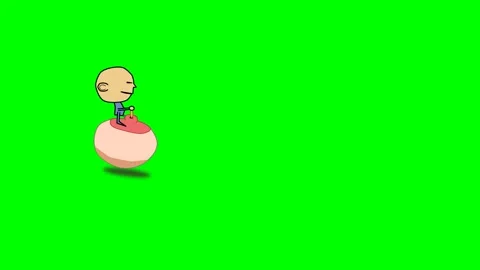 Jumping big ball, shadow move, green screen Stock Footage 289212822