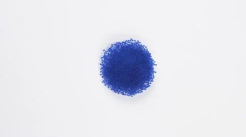 Jumping Blue Balls 4K Stock Footage 48274047