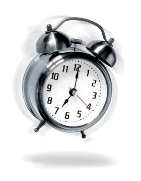 Jumping clock Stock Photos