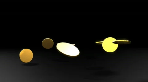 Jumping coins Stock Footage 584322