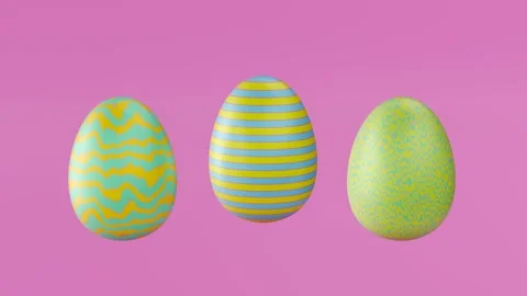 Jumping eggs, Easter looped animation Stock Footage 277854706
