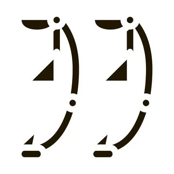 Jumping Equipment Icon Vector Glyph Illustration Stock Illustration