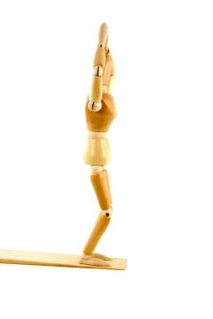 Jumping figure Stock Photos