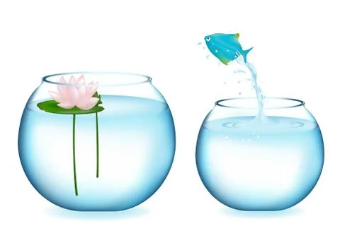 Jumping fish Stock Illustration