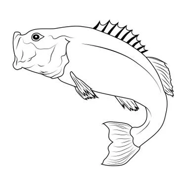 Jumping fish Stock-Illustration
