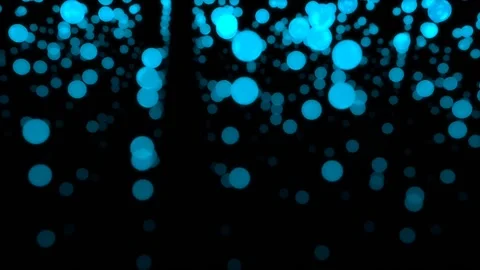Jumping flat discs in blue. 3D illustration Stock Footage 139405829
