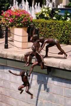 Jumping for fun Stock Photos