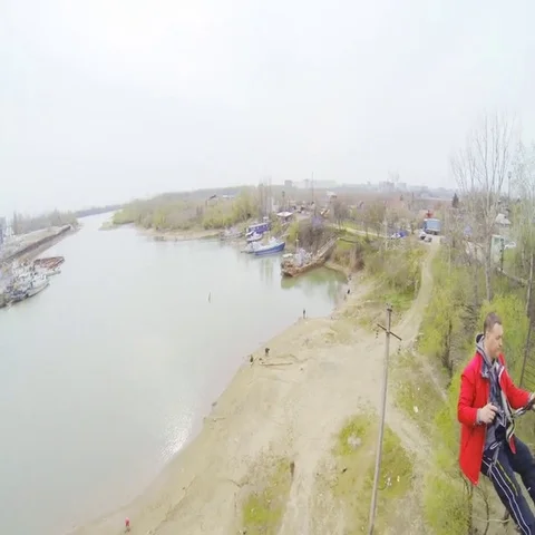 Jumping from Gopro   Hero 3 Stock Footage 69539813