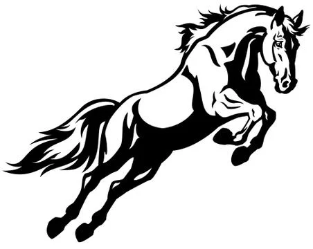 Jumping horse Stock Illustration