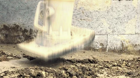 Jumping Jack Compactor. Vibratory blower, mechanical jump Vídeo Stock 90752536