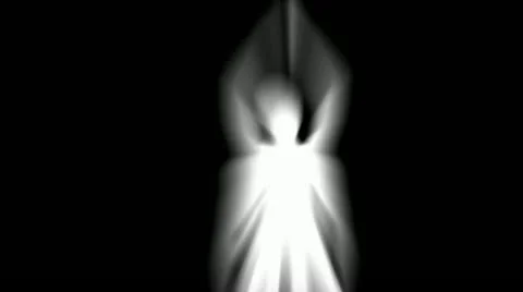 Jumping Jack light beam Stock Footage 10886314