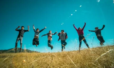 Jumping Kids Stock Photos