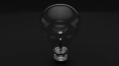 Jumping Light Bulbs on black background Stock Footage 244804046