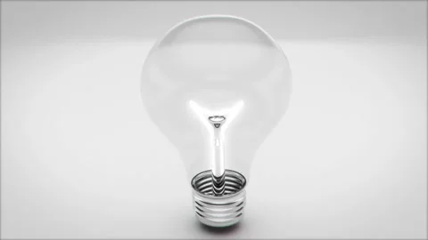 Jumping Light Bulbs on white background Stock Footage 244804057