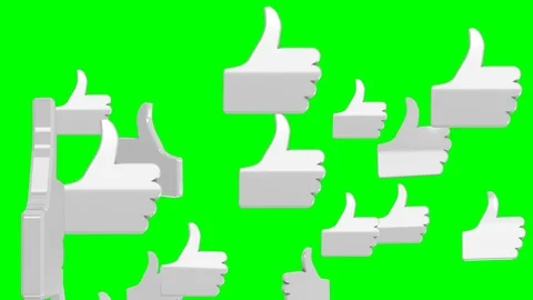 Jumping Likes on Green Stock Footage 105009281